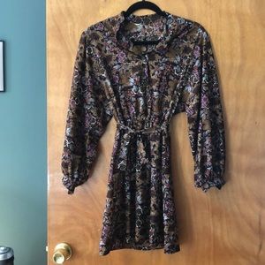 Vintage floral mini dress